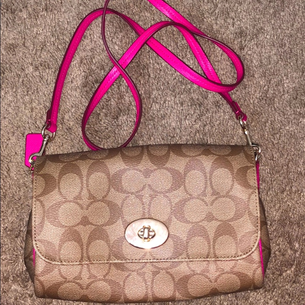 Pink and Gold Orginal Coach Bag